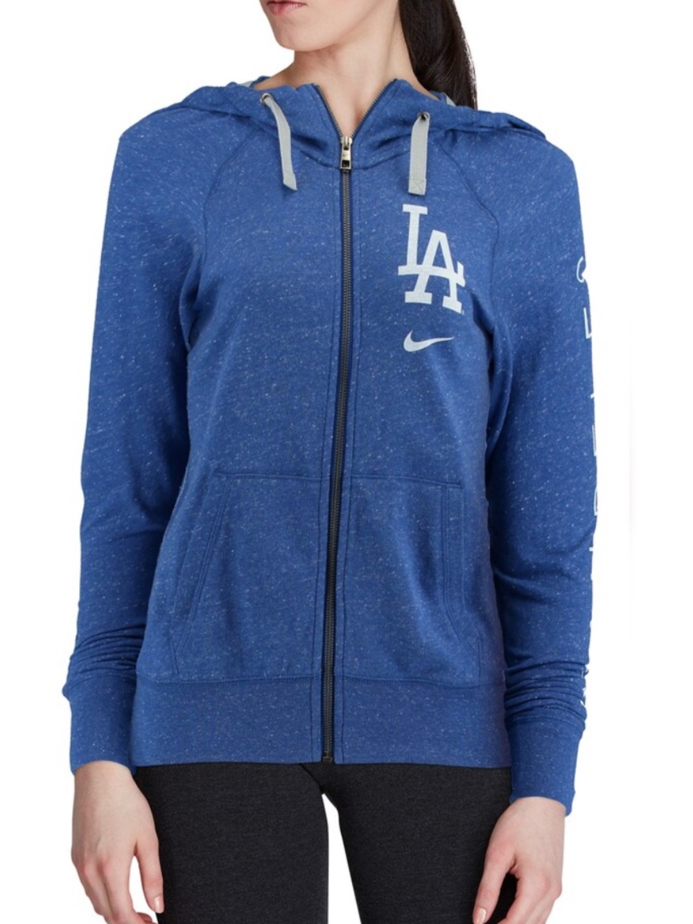 MLB Nike LA Dodgers Royal Vintage Full Zip Hoodie